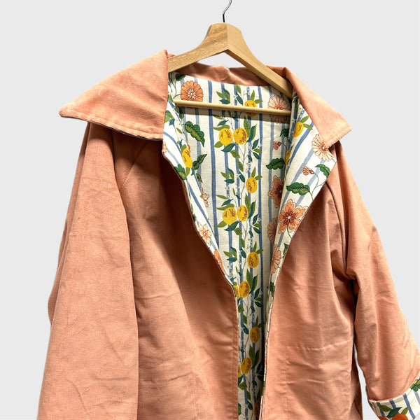 Sample Reversible Kusama Jacket - Apricot cord and Citrus