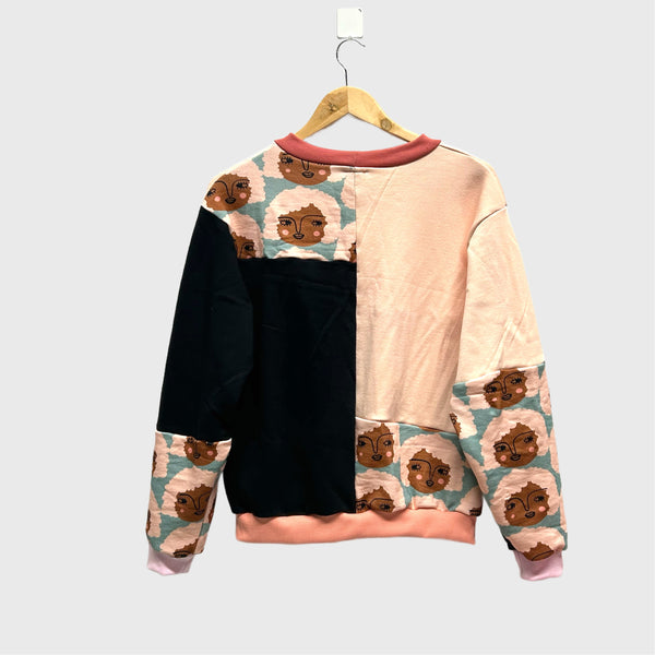 Long Sleeve No Waste top - Isa Form Britta with Apricot (S)