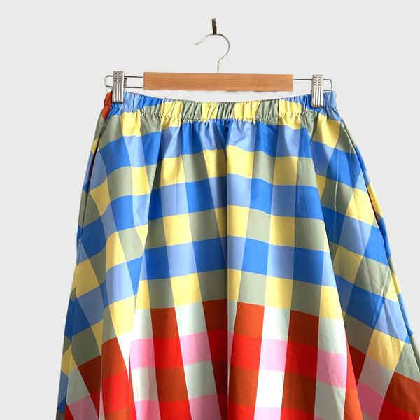 Mid length Skirt - Gingham B (S)