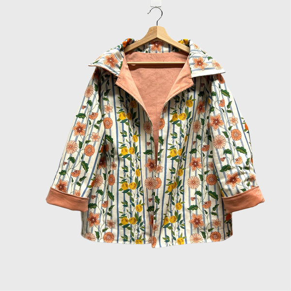 Sample Reversible Kusama Jacket - Apricot cord and Citrus