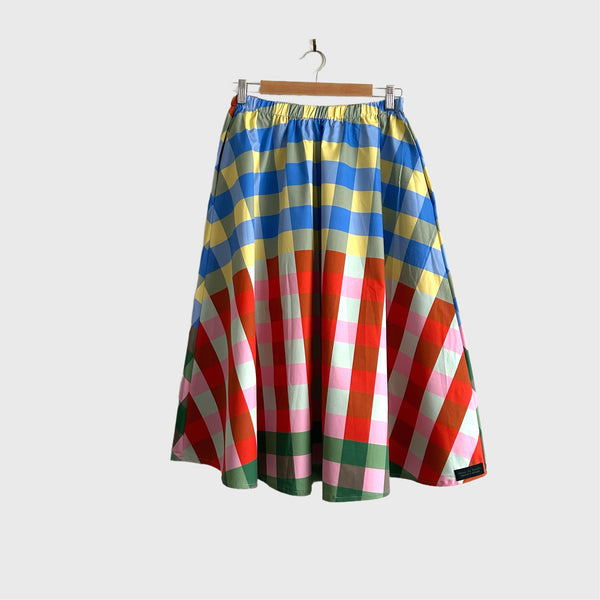 Mid length Skirt - Gingham B (S)
