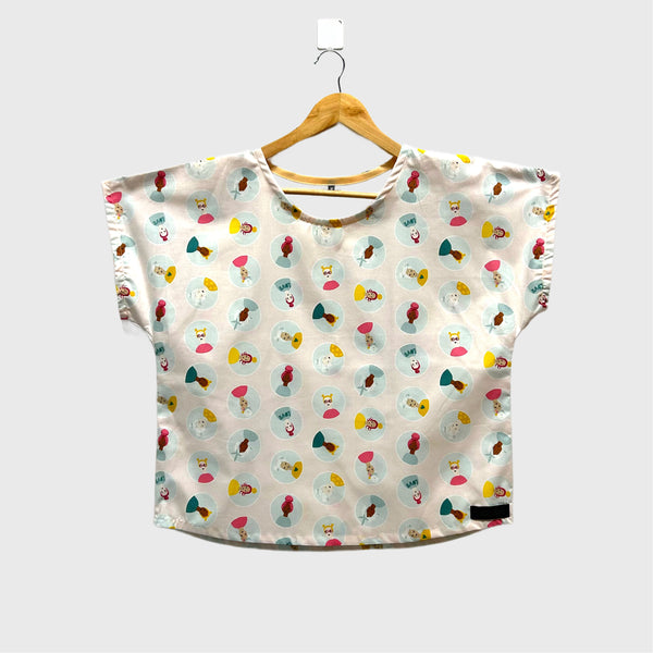 Short sleeve - Confetti Friends top (S)
