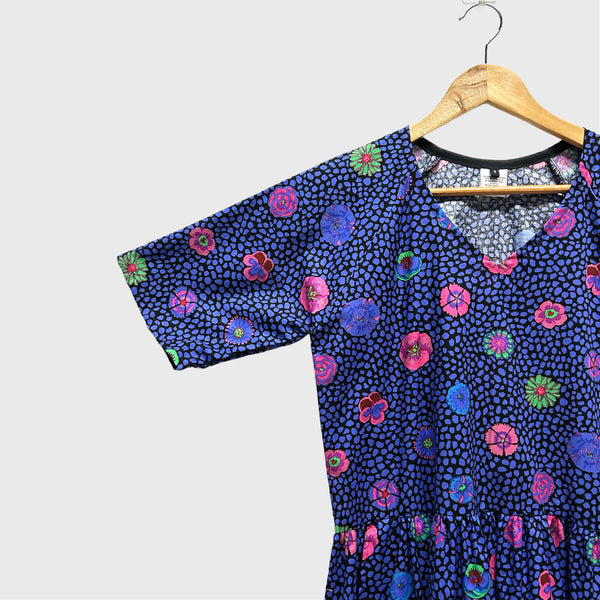 Short Ripple Dress - Guinea Flower (S)