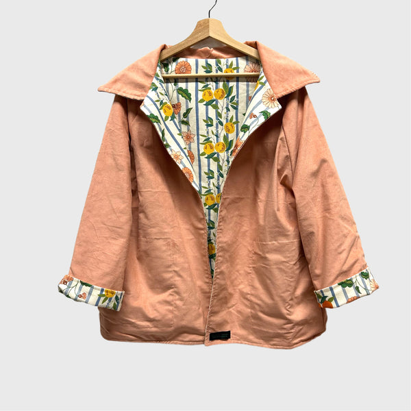 Sample Reversible Kusama Jacket - Apricot cord and Citrus
