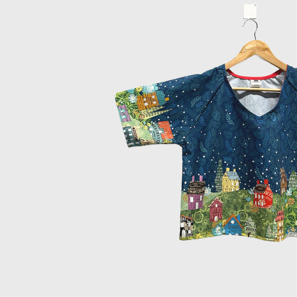 Sample Short sleeve v neck top - Paper Hamlet (M)