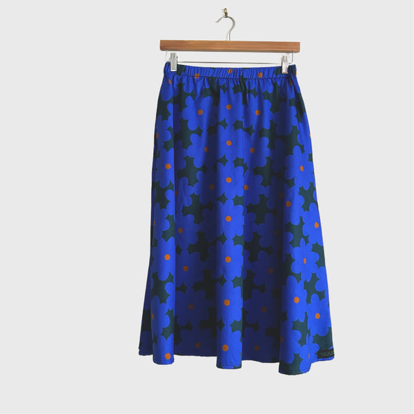 Mid length Skirt - DOOPS Cornflower Blue (multiple sizes)