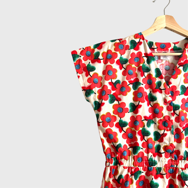 Jasmine Dress - Pink Flowers (M)