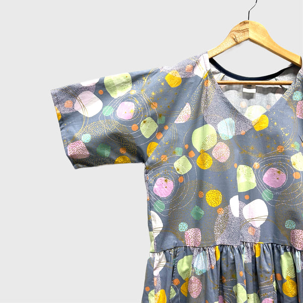 Short Ripple Dress - Grey Flirtation (L)