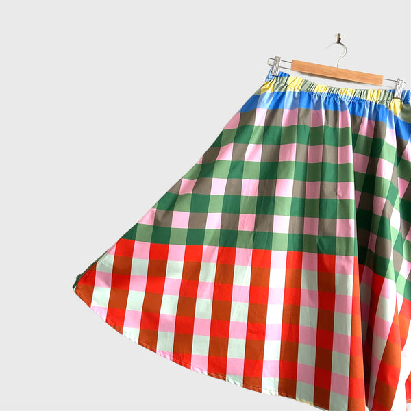 Mid length Skirt - Gingham A (S)