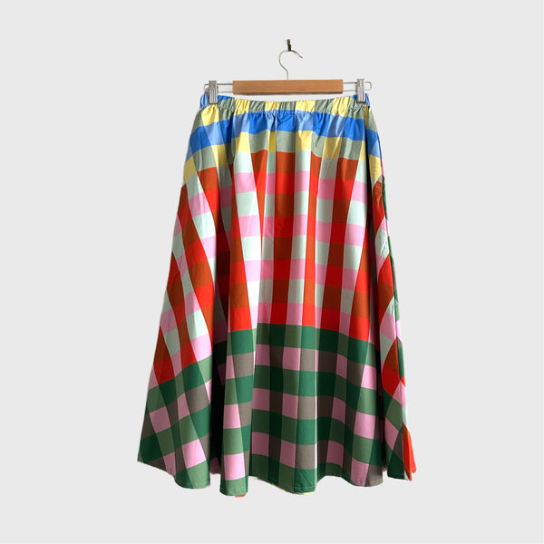 Mid length Skirt - Gingham A (S)