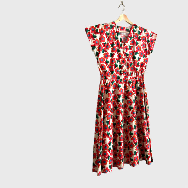 Jasmine Dress - Pink Flowers (M)