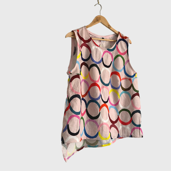 Sample Sleeveless top - DOOPS Loops in Pink (L)