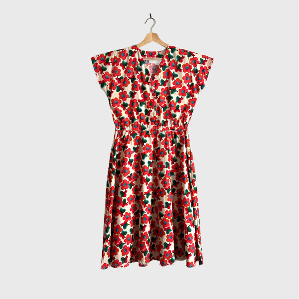 Jasmine Dress - Pink Flowers (M)
