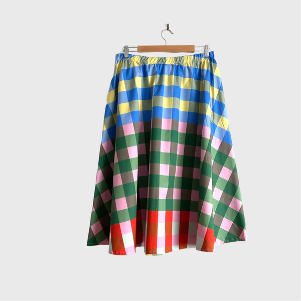 Mid length Skirt - Gingham (M)