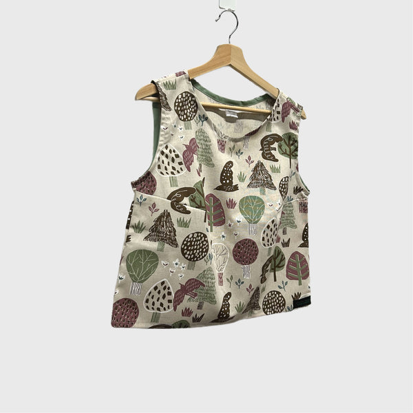 Sample Sleeveless top - Japanese Trees (M)