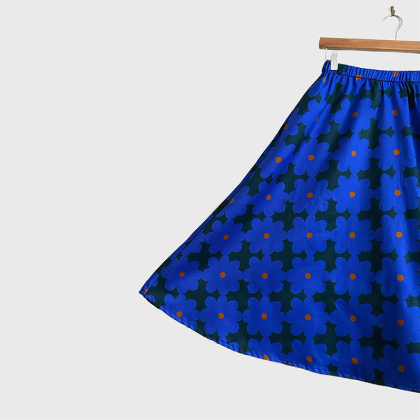 Mid length Skirt - DOOPS Cornflower Blue (multiple sizes)