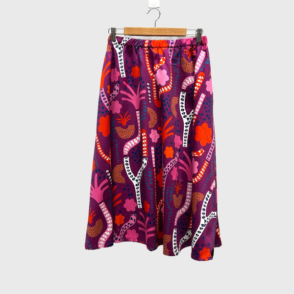 Mid length Skirt - Fig Tree Garden by DOOPS (S)