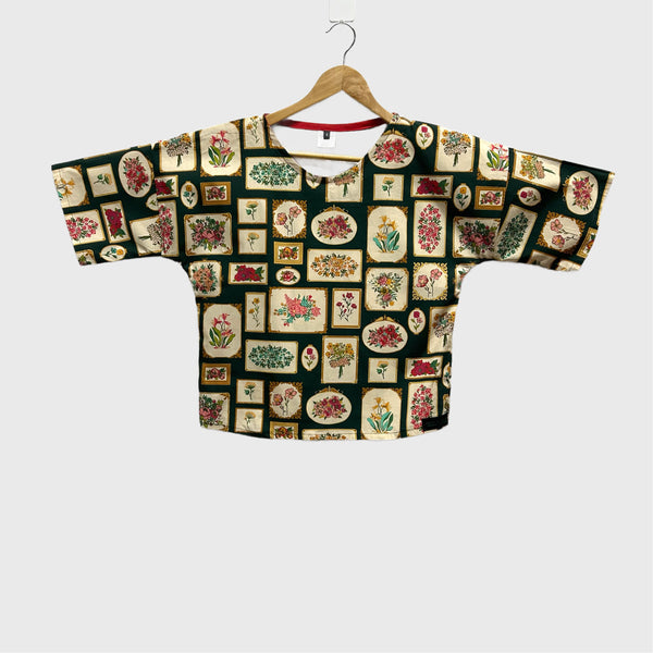 Sample Short sleeve - Flower Frames top (XS)