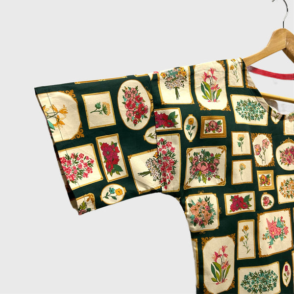 Sample Short sleeve - Flower Frames top (XS)