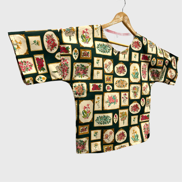 Sample Short sleeve - Flower Frames top (XS)