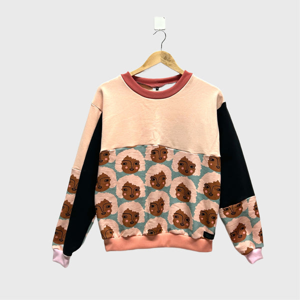 Long Sleeve No Waste top - Isa Form Britta with Apricot (S)