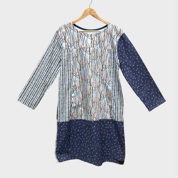 Artista No Waste Dress - Art Gallery Blue Birds (S)