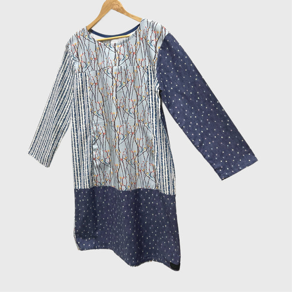 Artista No Waste Dress - Art Gallery Blue Birds (S)