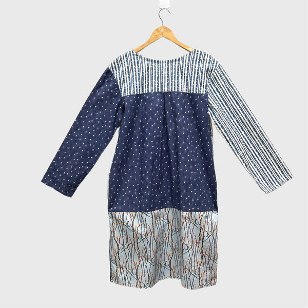 Artista No Waste Dress - Art Gallery Blue Birds (S)