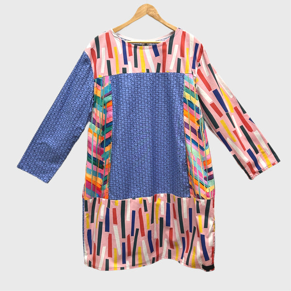 Artista No Waste Dress - Circles and Stripes (L)