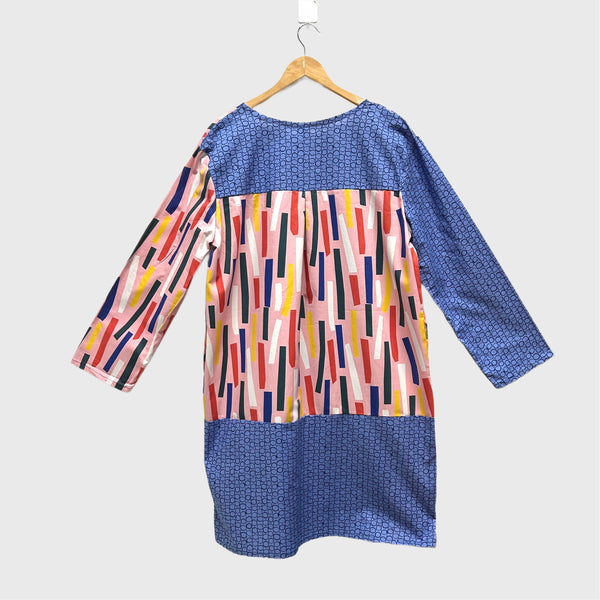 Artista No Waste Dress - Circles and Stripes (L)