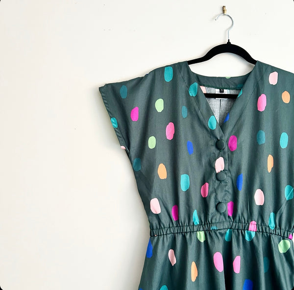 Jasmine Dress - Summer Spot Playful Petrol (M)