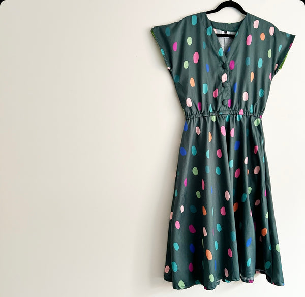 Jasmine Dress - Summer Spot Playful Petrol (M)