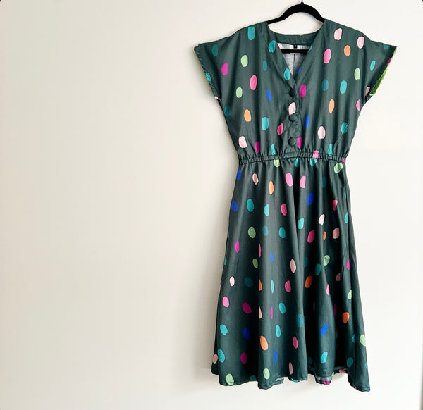 Jasmine Dress - Summer Spot Playful Petrol (M)