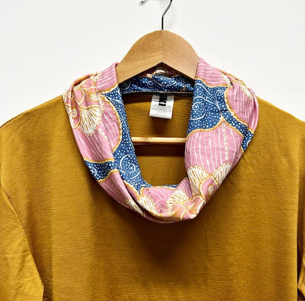 Roll neck top - Mustard with Lillestoff (XL)