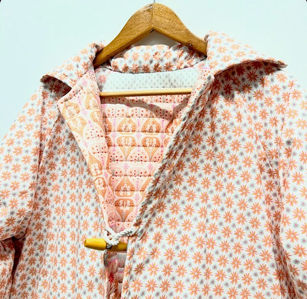Sample Reversible Quilted Jacket - Whimsical Circus and Small Flower