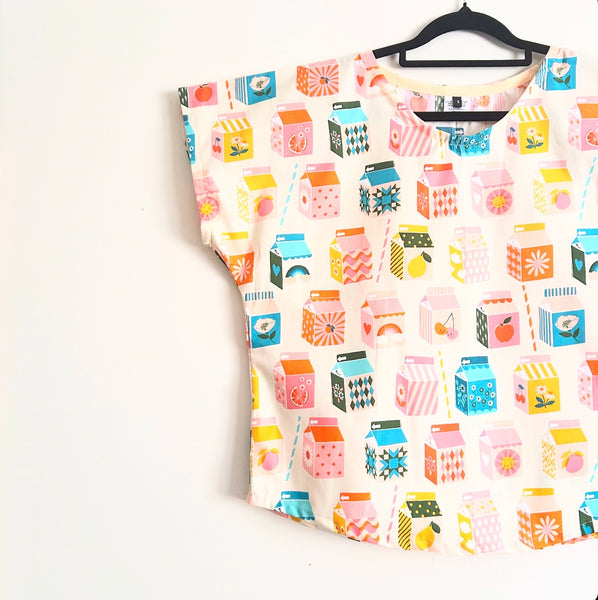 Short sleeve - Juice Box in Blush top  (S)