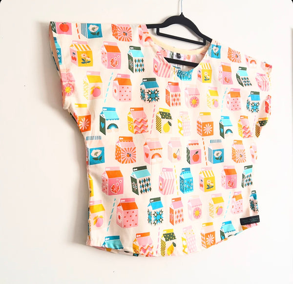 Short sleeve - Juice Box in Blush top  (S)