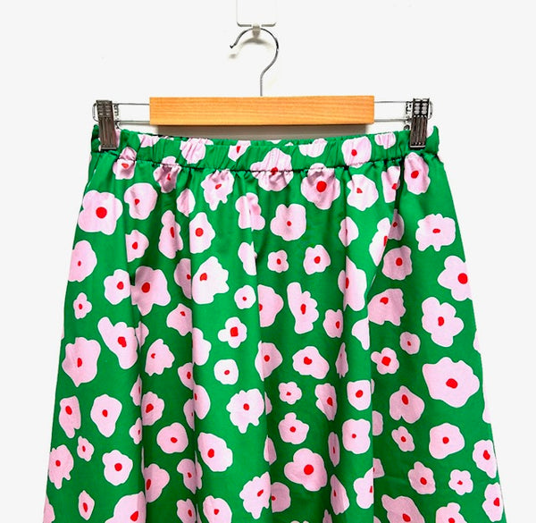 Mid length Skirt - Garden Peony (M)