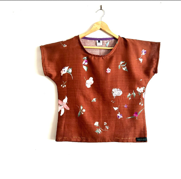 Short sleeve - New Morning Nani Iro top in Double Gauze (S)