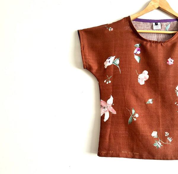 Short sleeve - New Morning Nani Iro top in Double Gauze (S)