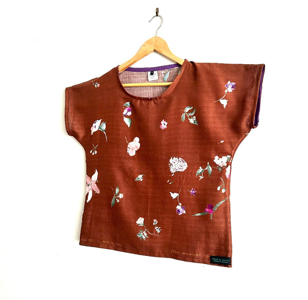 Short sleeve - New Morning Nani Iro top in Double Gauze (S)
