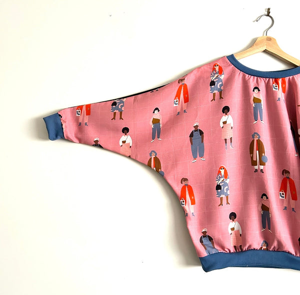 Batwing top - Pink Ladies (M)