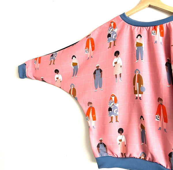 Batwing top - Pink Ladies (M)