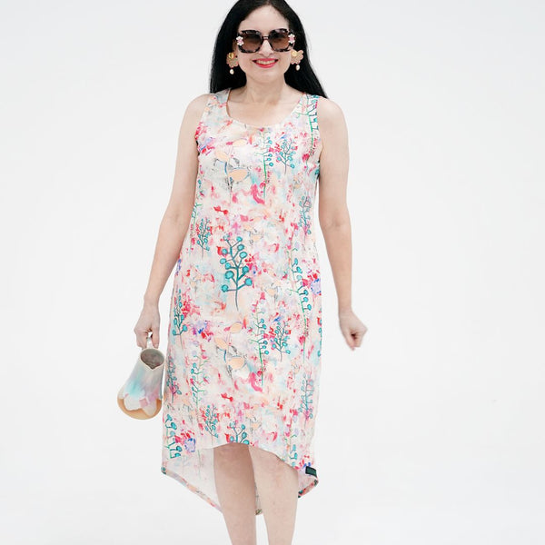 Sample Asymmetric Dress - Terrarium (M)