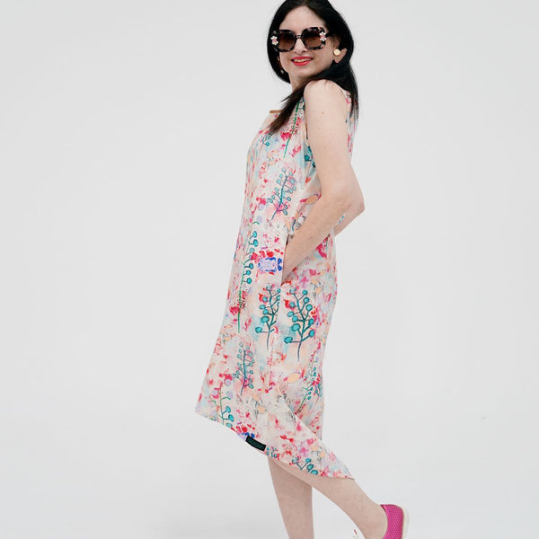 Sample Asymmetric Dress - Terrarium (M)