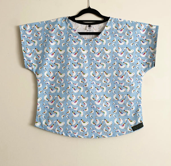 Short sleeve - Seagulls top  (L)