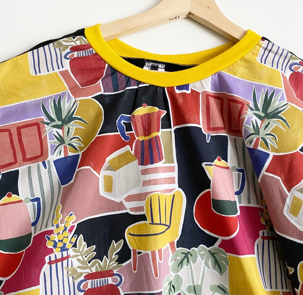 Batwing top - Retro Kitchen (M)