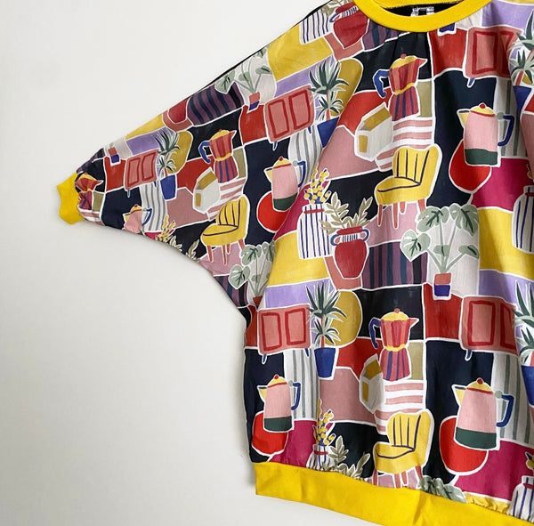 Batwing top - Retro Kitchen (M)