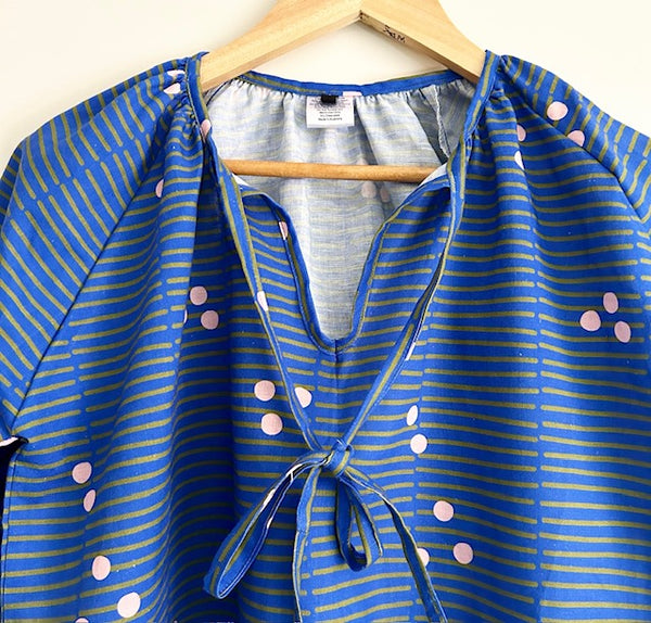 Sample Tunic Top - Spots and Stripes (M)