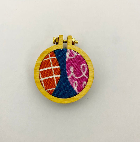 Brooch - Lines and Loops (Circle Collection)